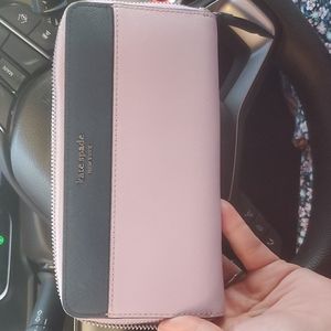 Kate spade zip around wallet Lilac and navy